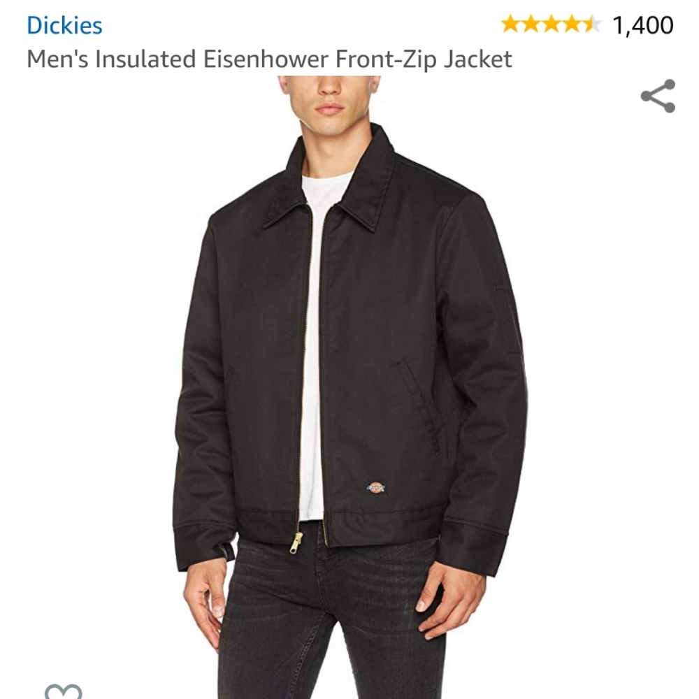 Black insulated dickies jacket M R